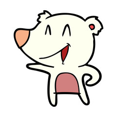 happy polar bear cartoon