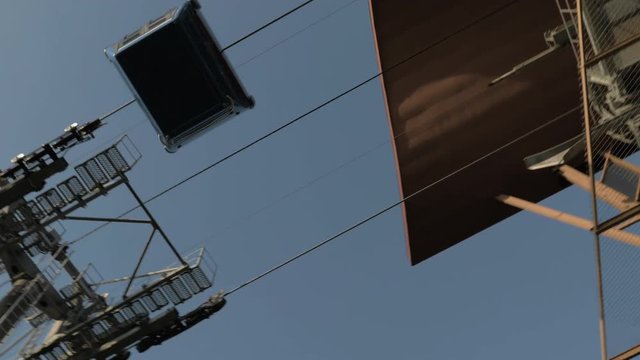Cable rope in the mountains, Batumi, Georgia