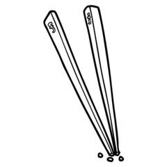 cartoon chopsticks