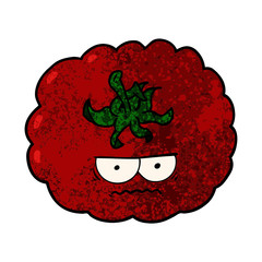 cartoon angry tomato