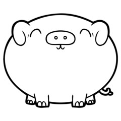 cartoon pig