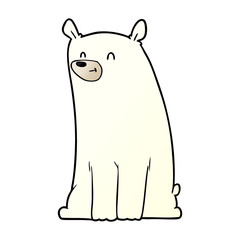 happy polar bear cartoon