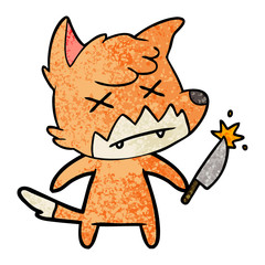 cartoon dead fox