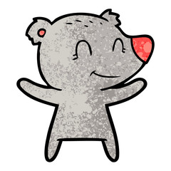 smiling bear cartoon