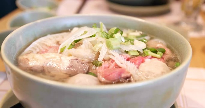 Vietnamese soup Pho Bo