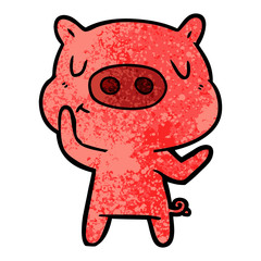 cartoon content pig