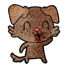 laughing cartoon dog