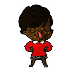 cartoon woman talking