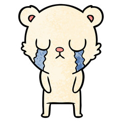 crying polar bear cartoon