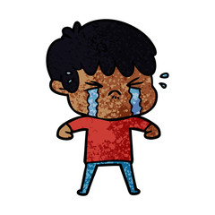 cartoon boy crying