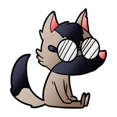 cartoon wolf whistling