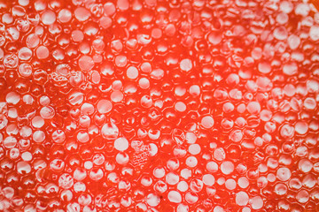 Red caviar. background