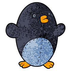 cartoon stuffed toy penguin