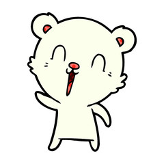 happy polar bear cartoon