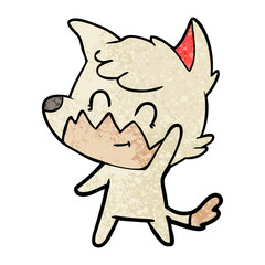 cartoon friendly fox