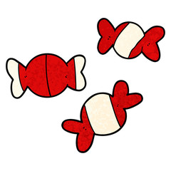 cartoon wrapped candy