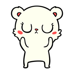 happy polar bear cartoon