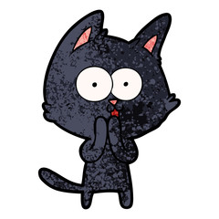 funny cartoon cat