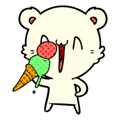 laughing polar bear cartoon