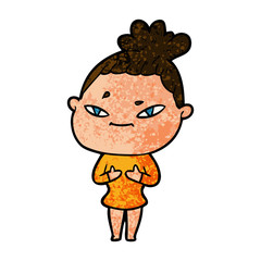 cartoon woman