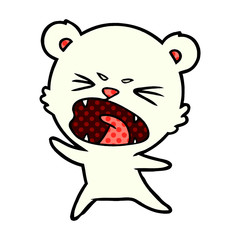 angry polar bear cartoon