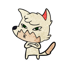 clever cartoon fox