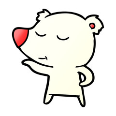 Obraz premium polar bear cartoon
