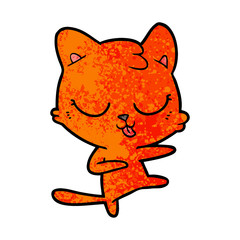 cartoon cat hissing