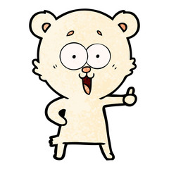 laughing teddy  bear cartoon