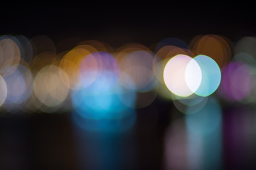 Bokeh dark background