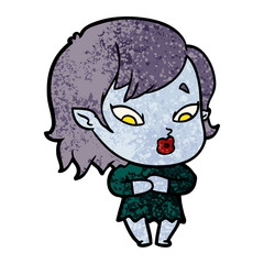 cute cartoon vampire girl