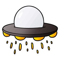 cartoon flying saucer