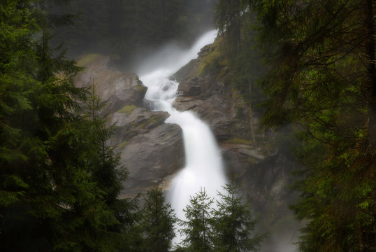 Waterfall nearby Krimml, Austria