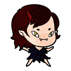 cartoon friendly vampire girl