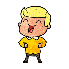 cartoon man laughing