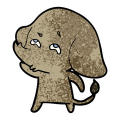 cartoon elephant remembering