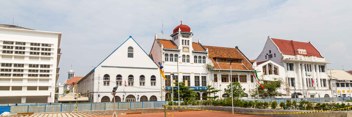 Old colonial building in the old town of Jakarta, Batavia, Java 