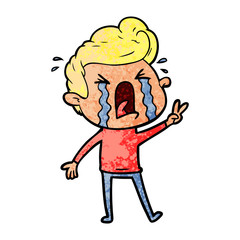 cartoon crying man