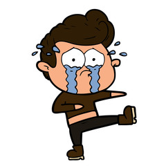 cartoon crying dancer