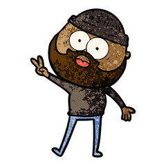 cartoon bearded man