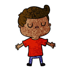 Fototapeta premium cartoon aloof man