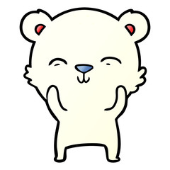 happy polar bear cartoon