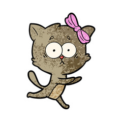 Obraz na płótnie Canvas cartoon cat