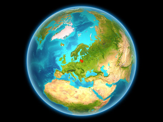 Lithuania on planet Earth