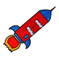 cartoon crying rocket