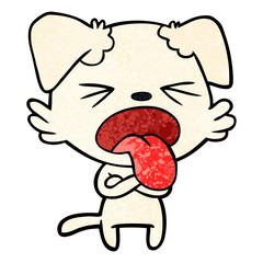cartoon disgusted dog