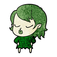 cute cartoon vampire girl