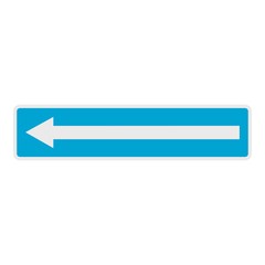 Left arrow icon. Flat illustration of left arrow vector icon for web.