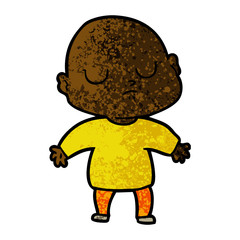 cartoon bald man