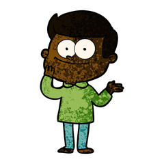 cartoon happy man